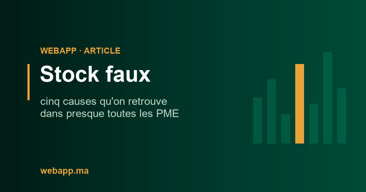 Stock faux : cinq causes qu'on retrouve dans presque toutes les PME